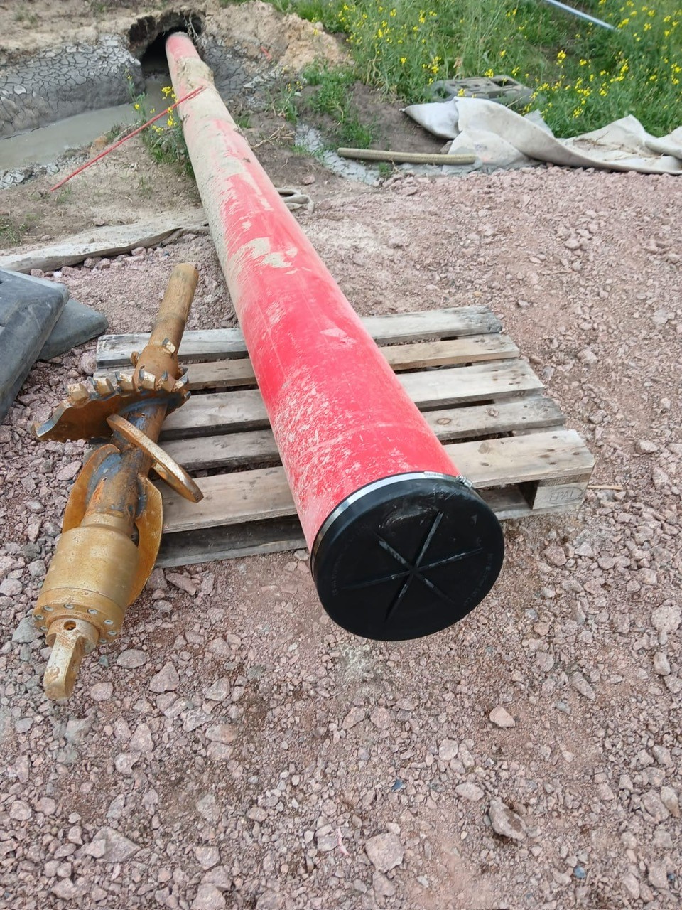 Bild 1: Verschluss von bereits verlegten Kabelschutzrohren